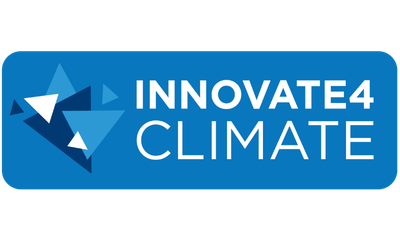 A logo with innovative4 climate text