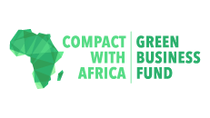 Compact with Africa Green business fund Logo Compact with Africa Green business fund Text With Africa map