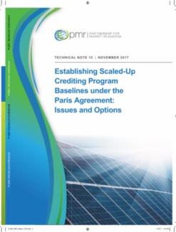 Cover of Establishing scaled-up crediting program baselines under the Paris Agreement: Issues and options