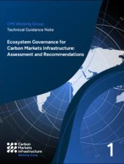 Technical Guidance Note on Ecosystem Governance for Carbon Markets Infrastructure: Assessment and Recommendations - cover