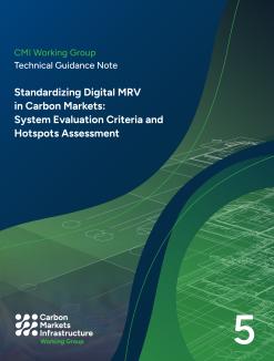 Technical Guidance Note on Standardizing Digital MRV in Carbon Markets - cover
