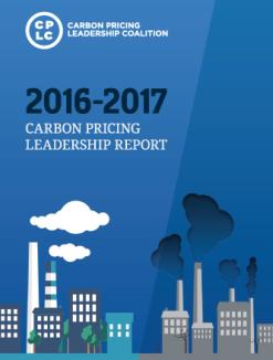 Blue background with animated pictures of air pollution from buildings