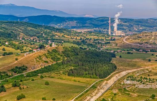 Pljevlja Power Plant, the only coal-fired power station in Montenegro