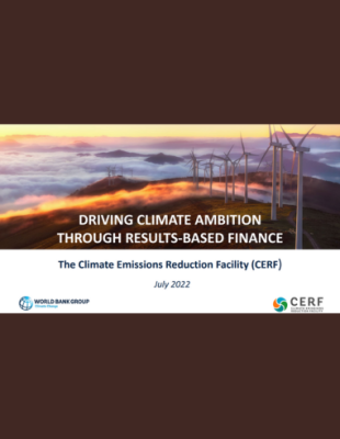 Driving climate ambition cover Driving climate ambition through results-based finance