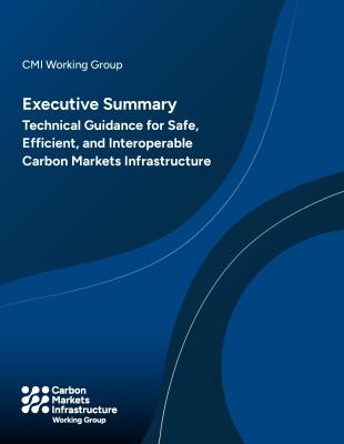 Technical Guidance for Safe, Efficient, and Interoperable Carbon Markets Infrastructure Technical Guidance: Carbon Markets Infrastructure - cover