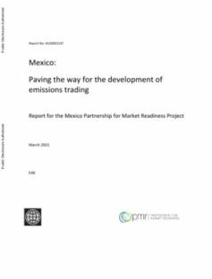 Mexico: Paving the Way for the Development of Emissions Trading - cover