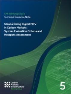 Technical Guidance Note on Standardizing Digital MRV in Carbon Markets: System Evaluation Criteria and Hotspots Assessment - cover